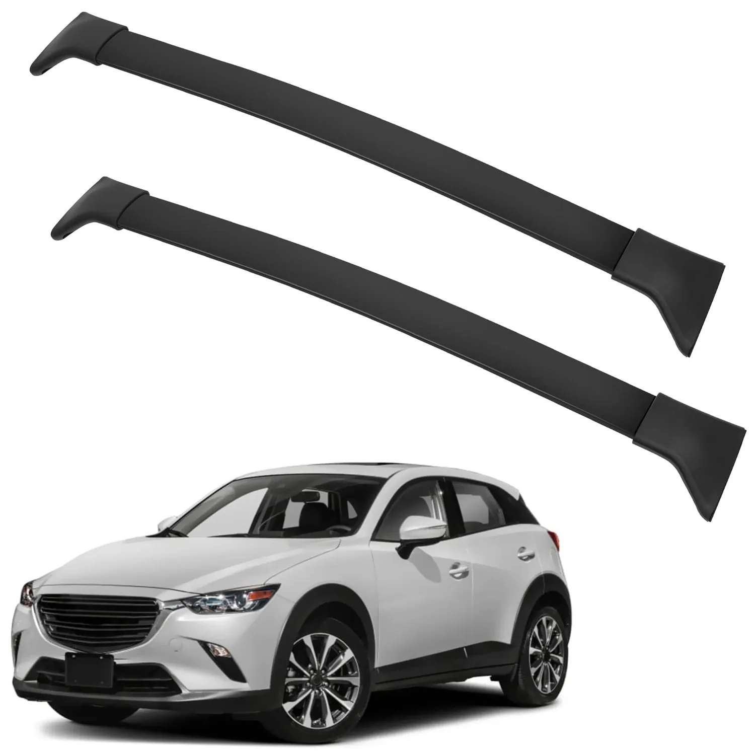 FINDAUTO Roof Rack Cross Bars Fit For Mazda CX-3 2016-2019